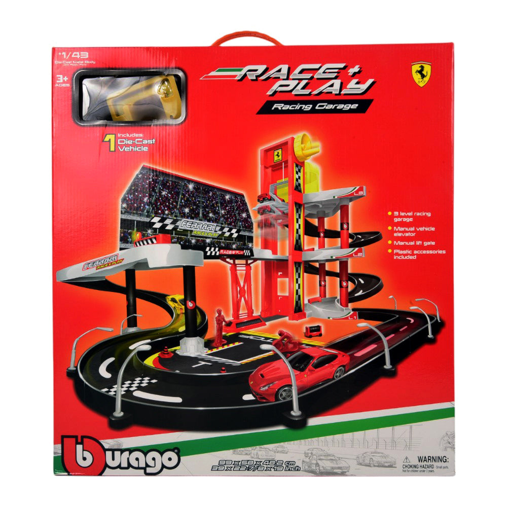 30197 BURAGO FERRARI RACING CARAGE BASIC