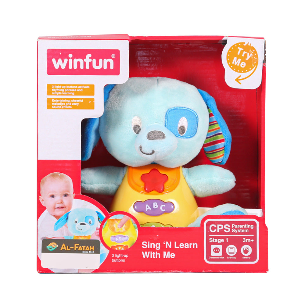 0686 WIN FUN BLUEBERRY PUP SING N LEARN WITH ME