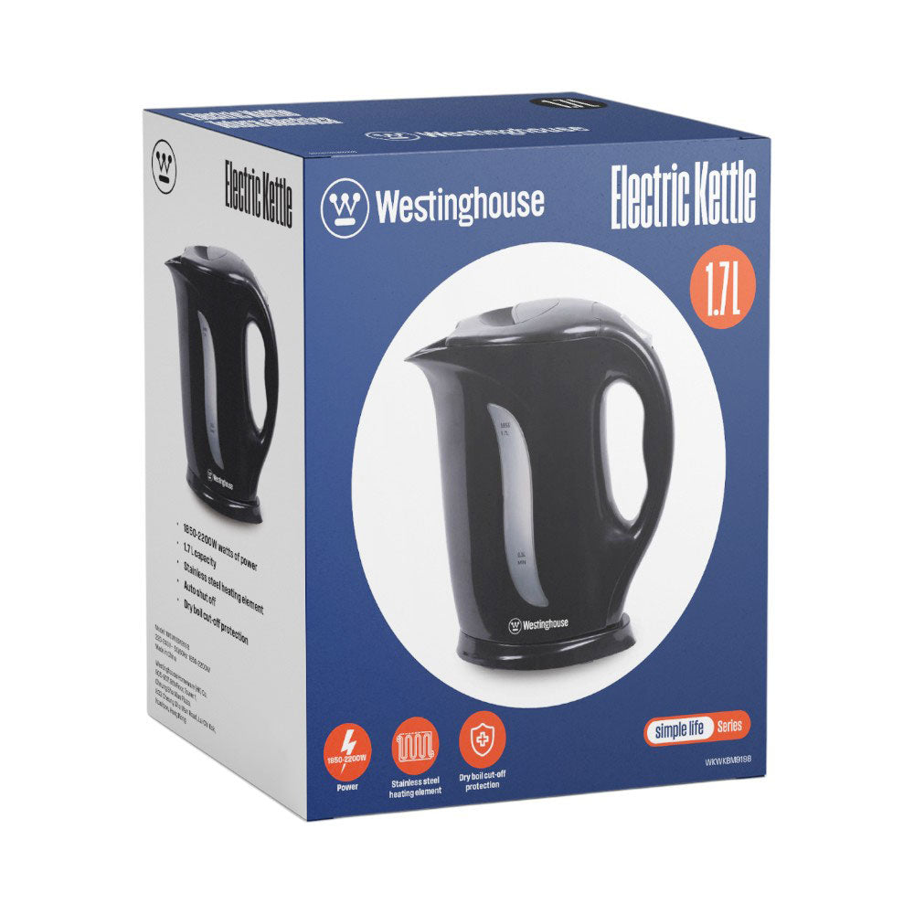 WESTINGHOUSE ELECTRIC KETTLE 1.7 LTR CORDLESS WKWKBM9198