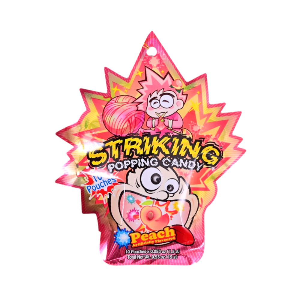 STRIKING POPPING CANDY PEACH FLAVOUR 15GM