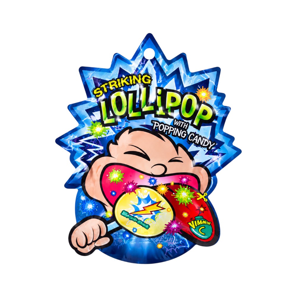 STRIKING LOLLYPOP WITH POPPING CANDY ELECTRIC SHOCK FLAVOUR