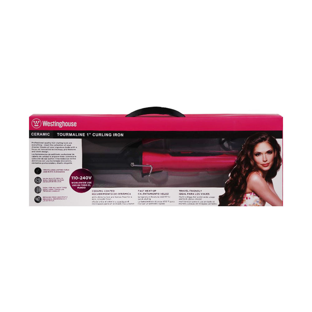 WESTINGHOUSE CURLING IRON CERAMIC TOURMALINE WH1124