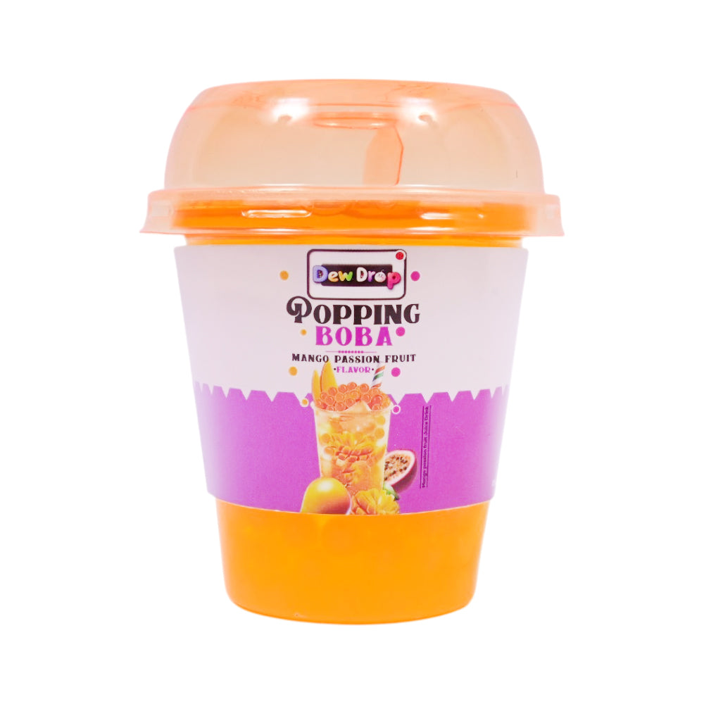 DEWDROP POPPING BOBA MANOGO PASSIONN FRUIT FLAVOUR DRINKS 23