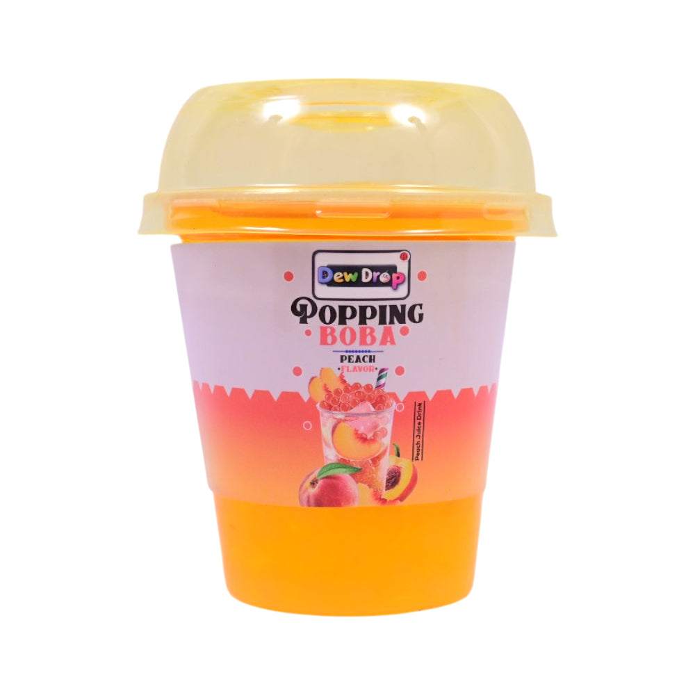 DEWDROP POPPING BOBA PEACH FLAVOUR DRINKS 230ML