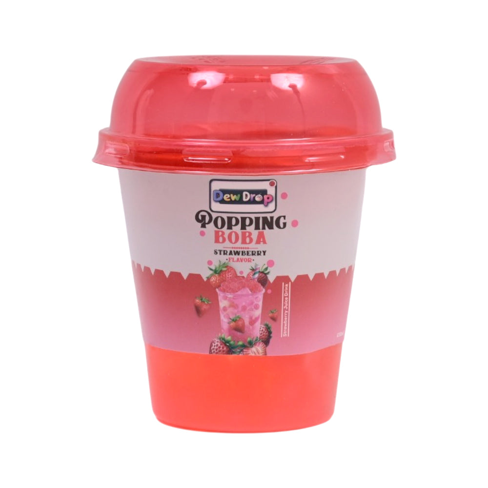 DEWDROP POPPING BOBBA STRAWBERRY FLAVOUR DRINKS 230ML