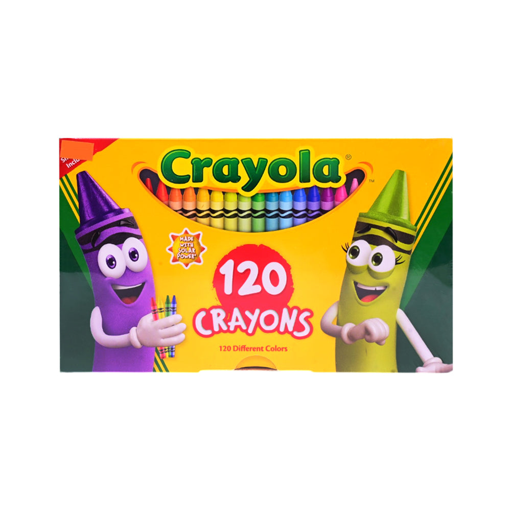 CRAYOLA CRAYON 120 CT 6PK CIGAR BOX SLEEVES 526920