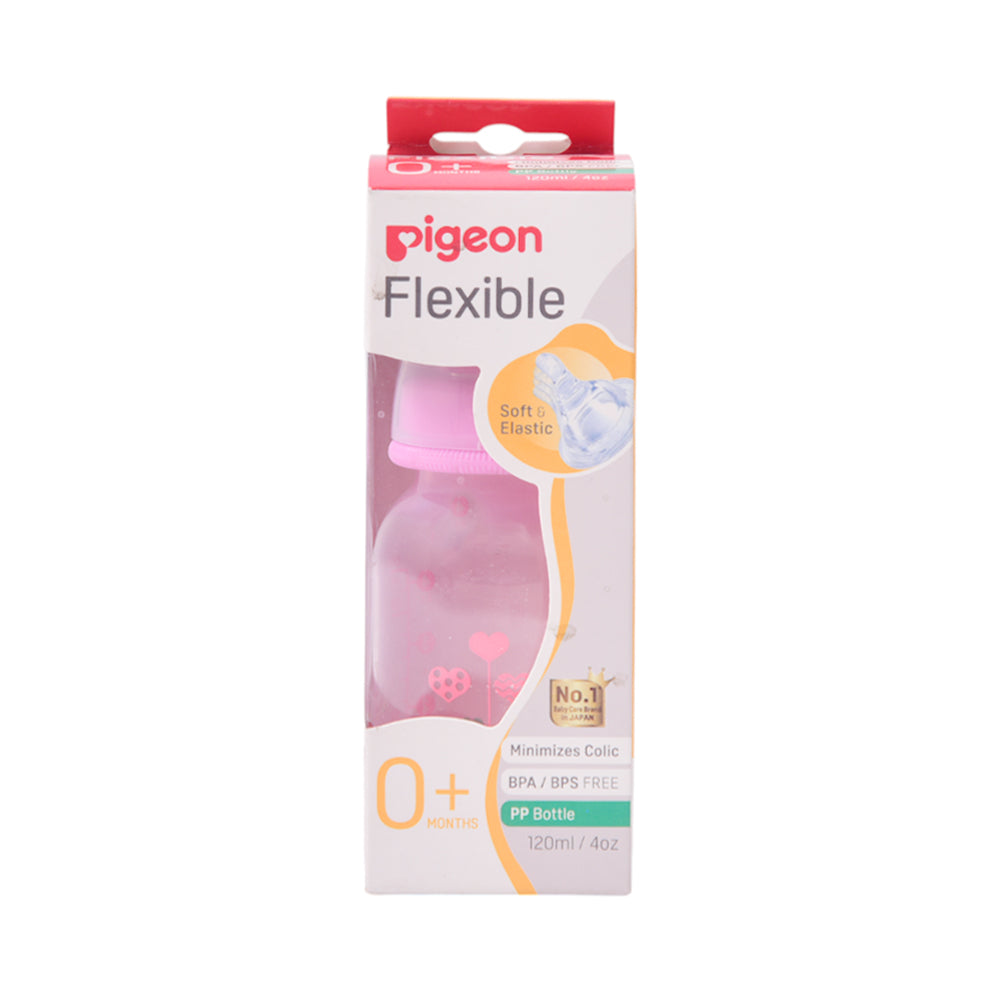 PIGEON FLEXIBLE FEEDER SOFT ELASTIC 0+MONTH 120 ML 79226