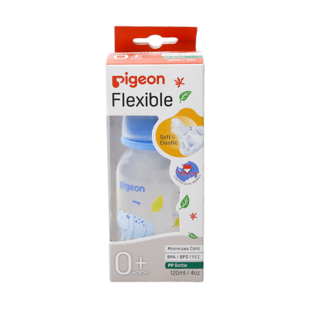 PIGEON BABY FEEDING BOTTLE FLEXIBLE 0M+120 ML 79403