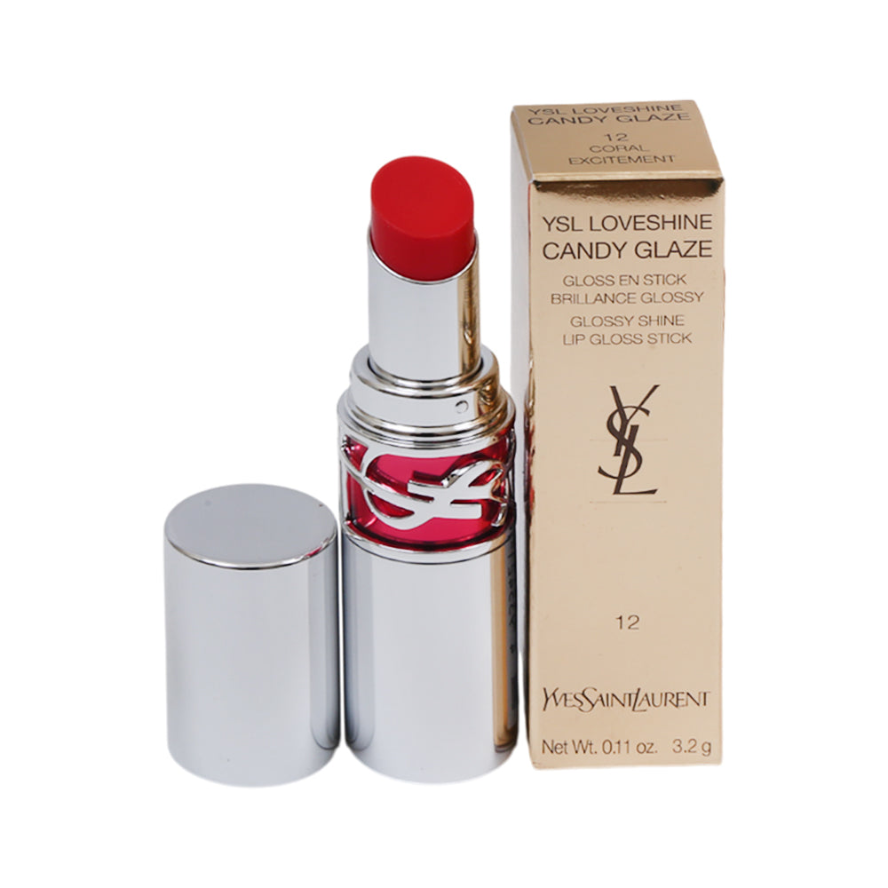 YSL LOVESHINE CANDY GLAZE GLOSSY SHINE CORAL EXCITEMENT 12 L