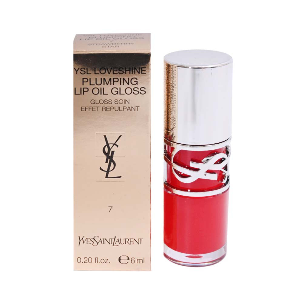 YSL LOVESHINE PLUMPING LIP OIL GLOSS 7 STRAWBERRY