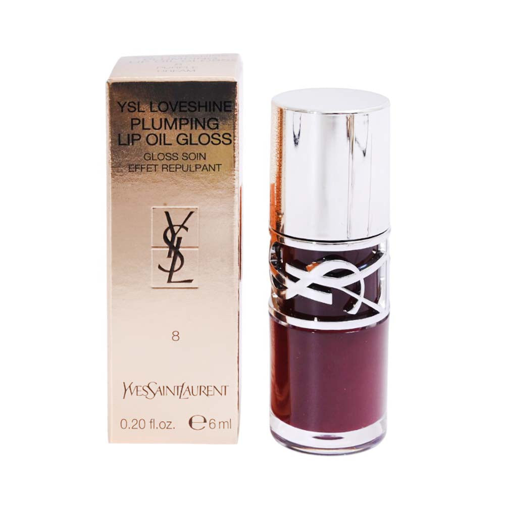 YSL LOVESHINE PLUMPING LIP OIL GLOSS 8 PURPLE