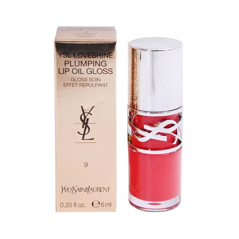YSL LOVESHINE PLUMPING LIP OIL GLOSS 9 CHERRY