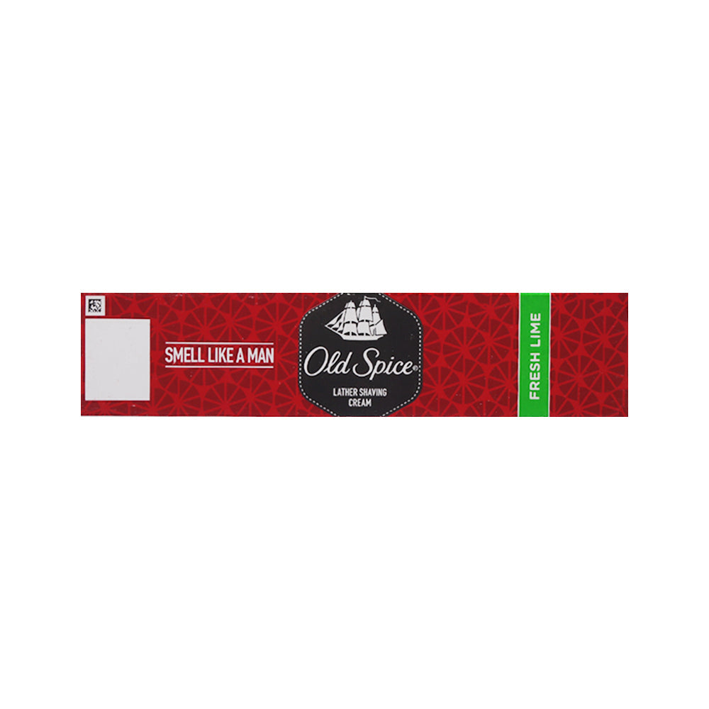 OLD SPICE LEATHER SHAVING CREAM FRESH LIME 70 GM
