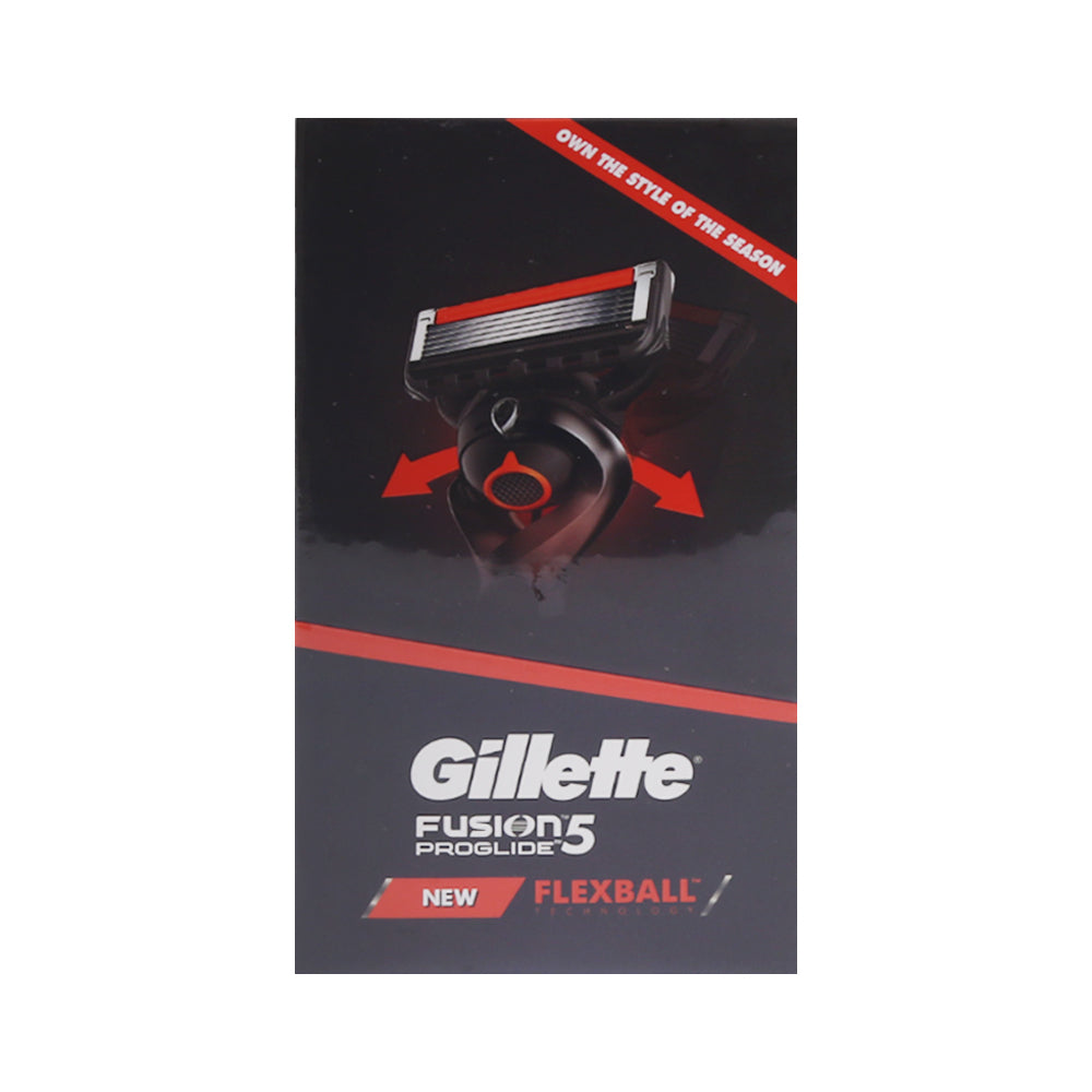 GILLETTE FUSION 5 RAZOR PROGLIDE FLEXBALL WITH 4 CARTRIDES