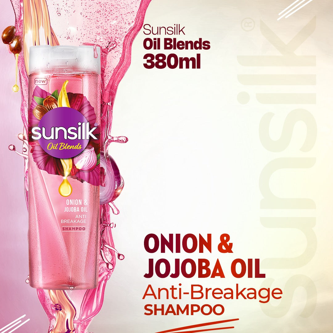 SUNSILK ONION & JOJOBA OIL SHAMPOO 380ML