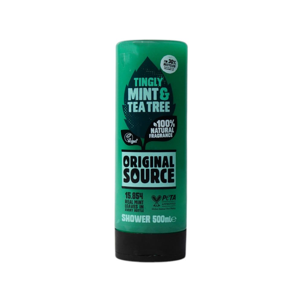 ORIGINAL SOURCE SHOWER GEL TINGLY MINT & TEA TREE 500 ML – Al-Fatah
