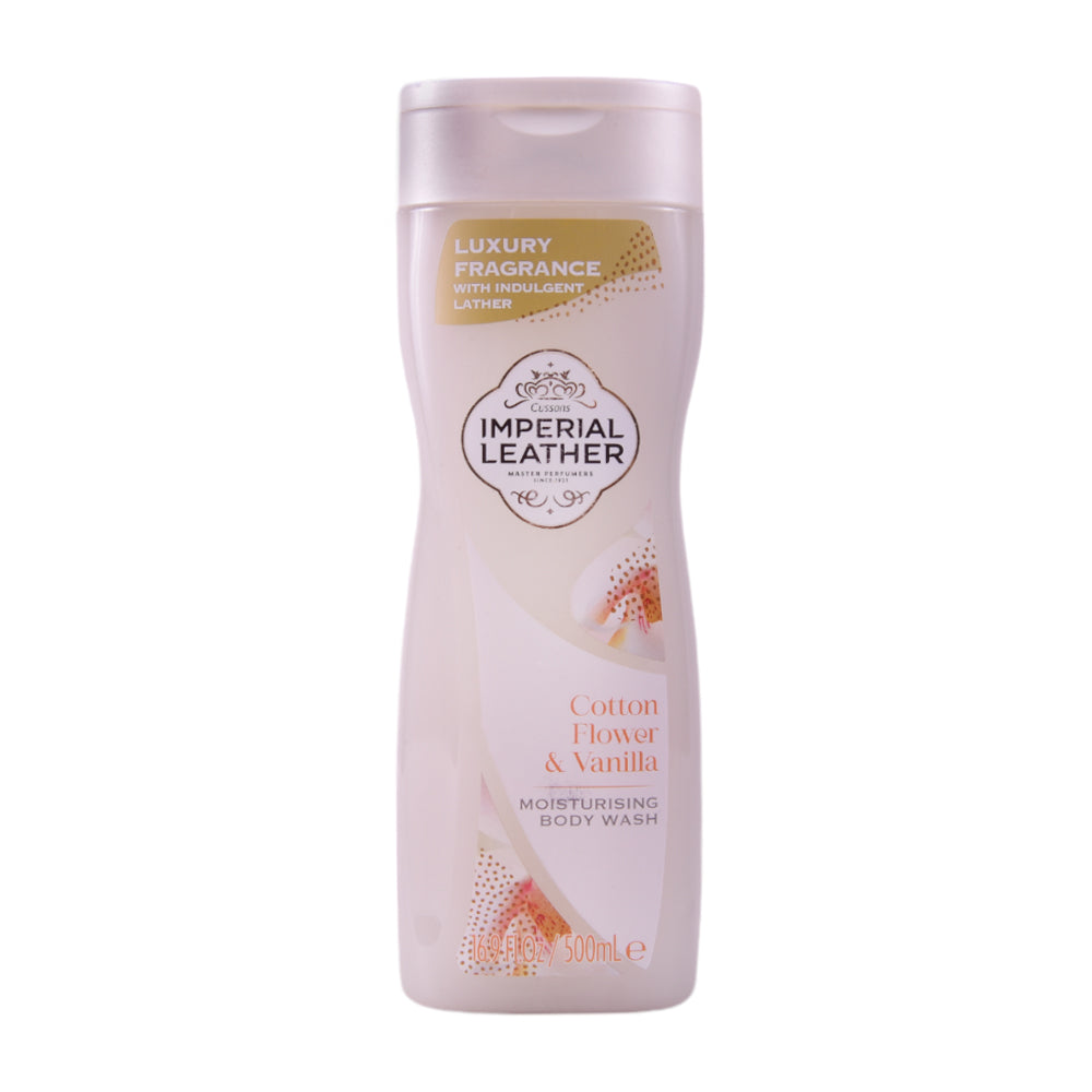 IMPERIAL LEATHER BODY WASH COTTON FLOWER & VANILLA 500 ML