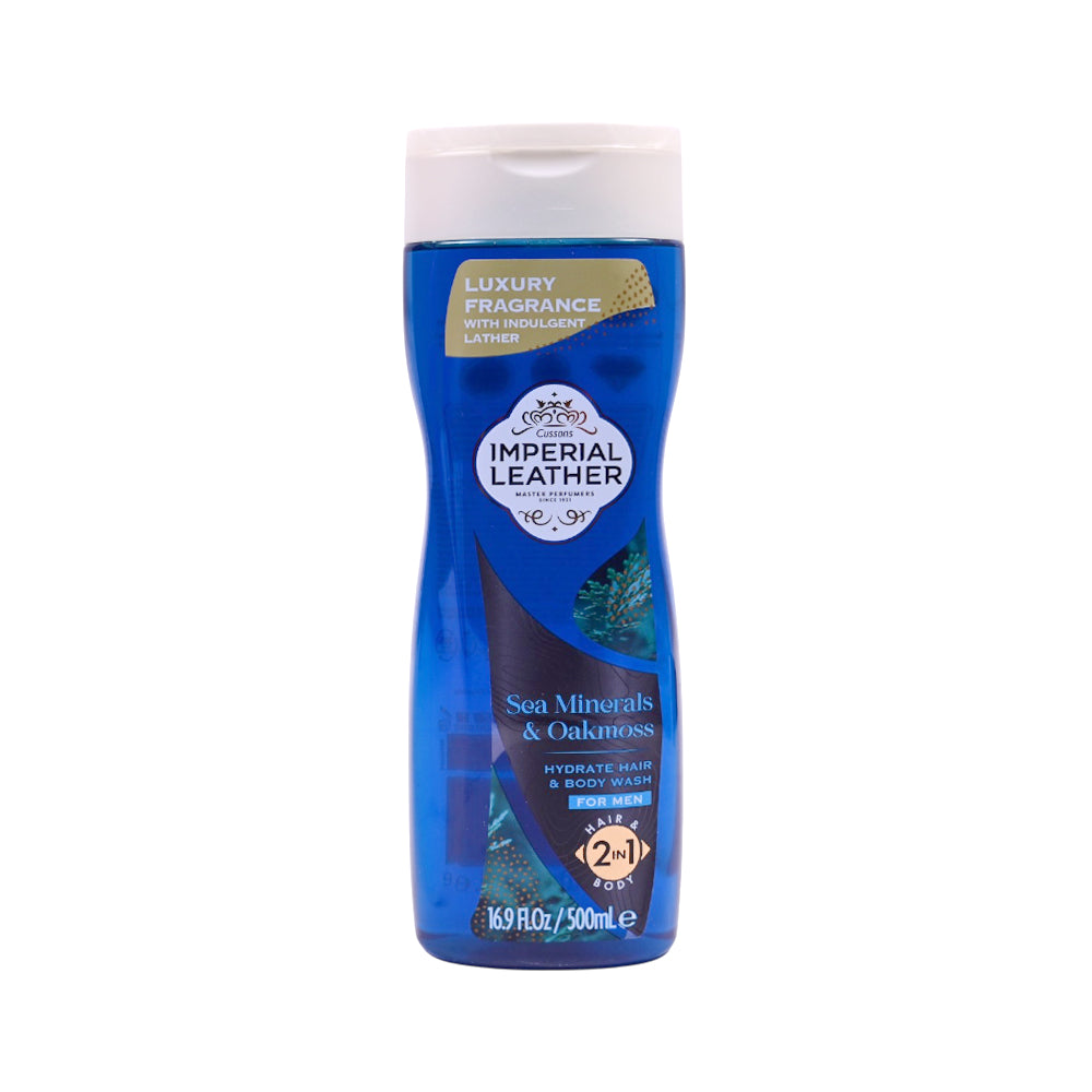 IMPERIAL LEATHER BATH SEA MINERALS & OAKMOSS HYDRATE HAIR &
