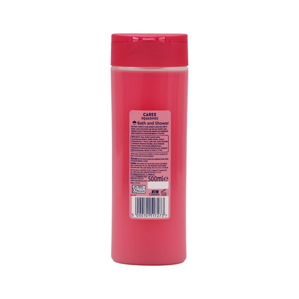 CUSSONS CAREX BATH AND SHOWER GEL SQUASHIES S&C 500 ML