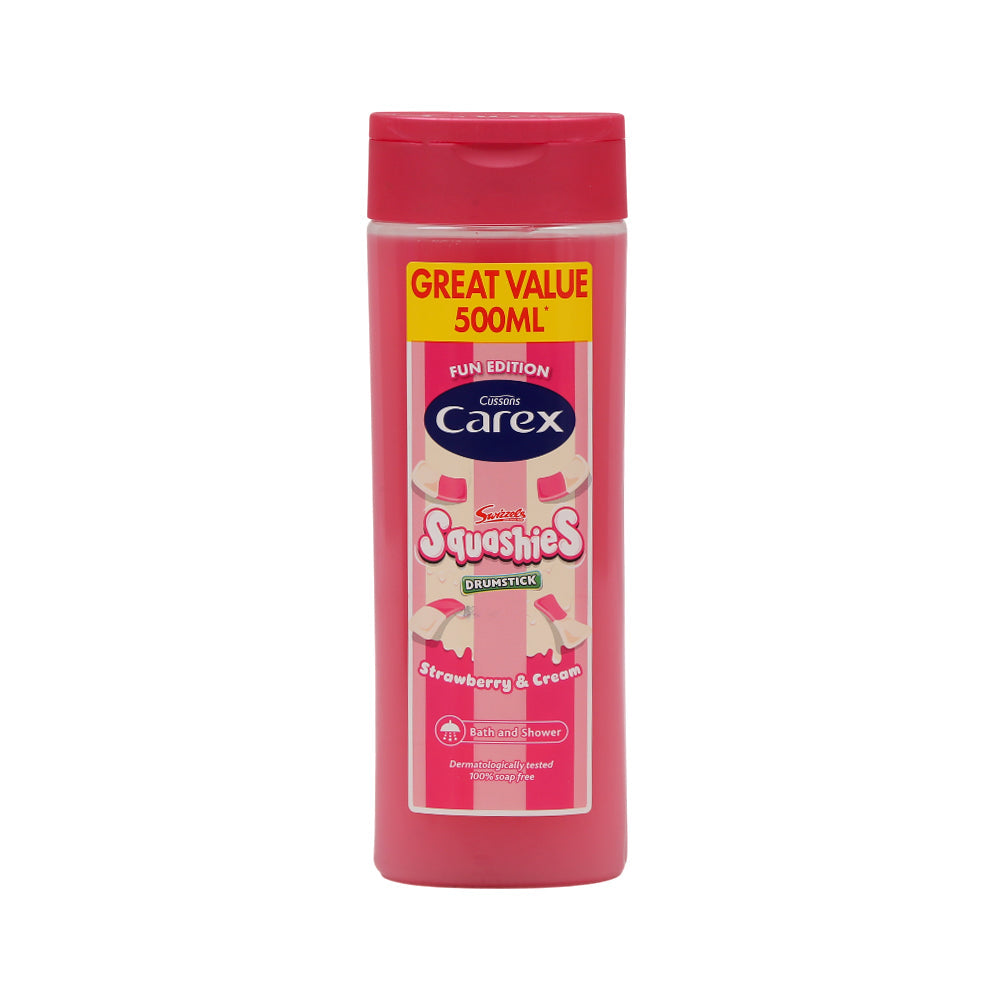 CUSSONS CAREX BATH AND SHOWER GEL SQUASHIES S&C 500 ML