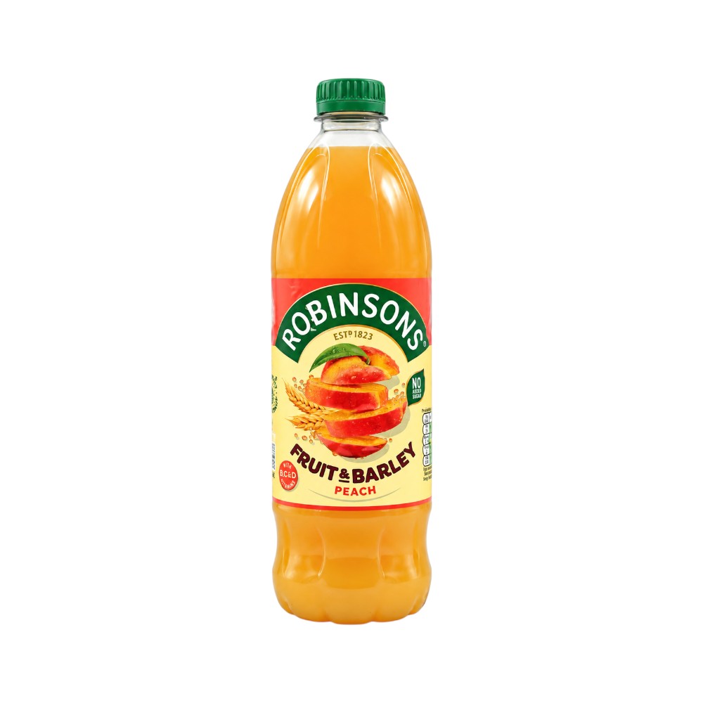ROBINSONS JUICE FRUIT & BARLEY PEACH BOTTLE 1 LTR