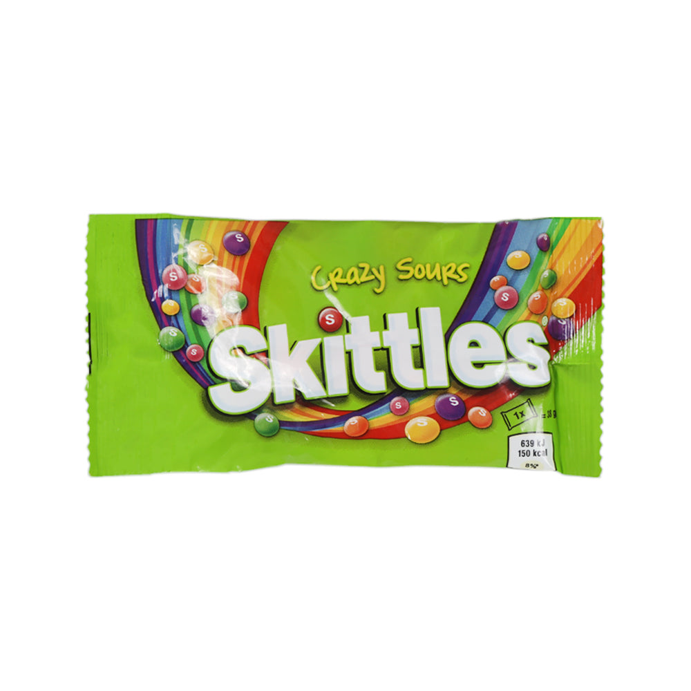 SKITTLES CANDY CRAZY SOURS 38 GM
