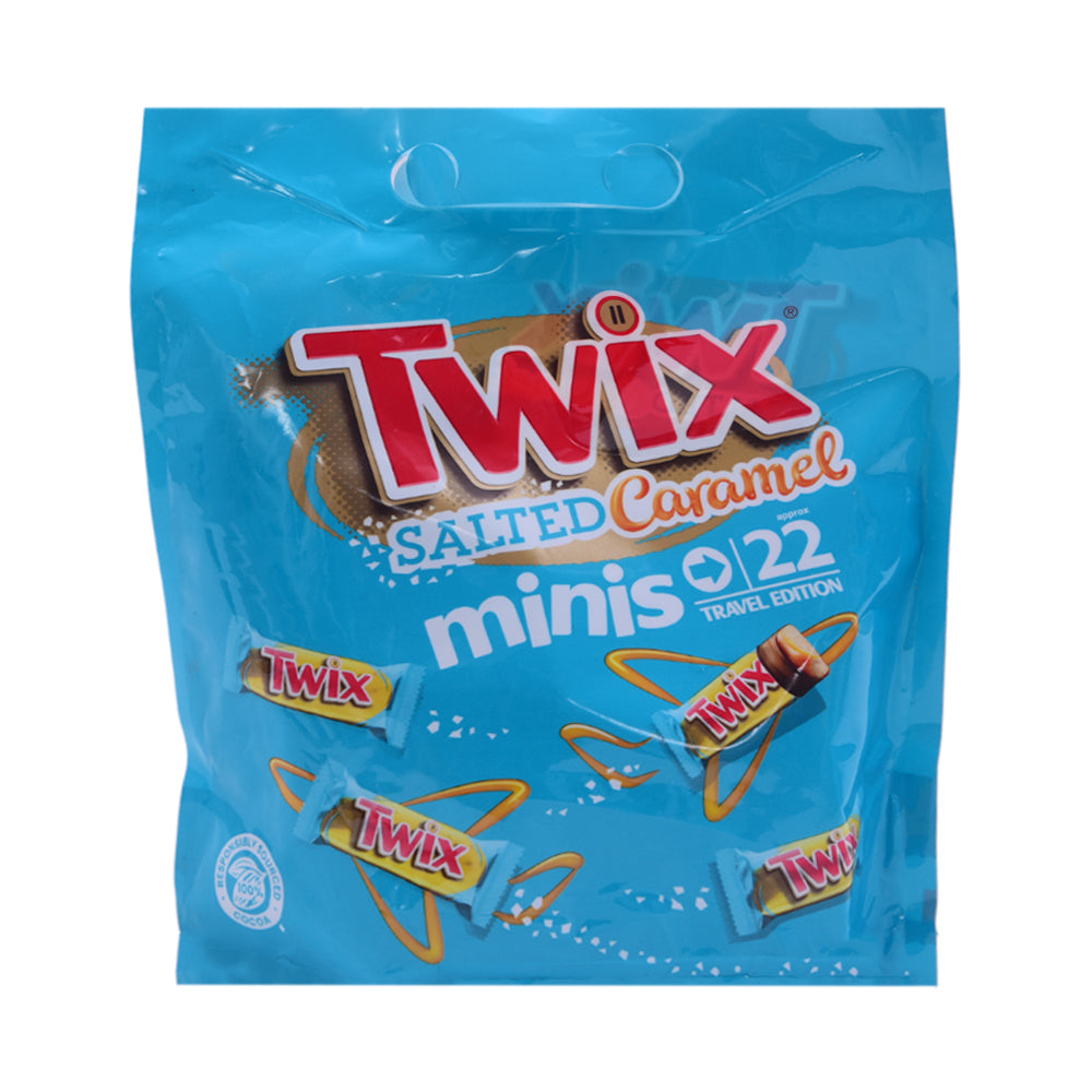 TWIX SALTED CARAMEL MINIS POUCH  22 BAR 500 GM