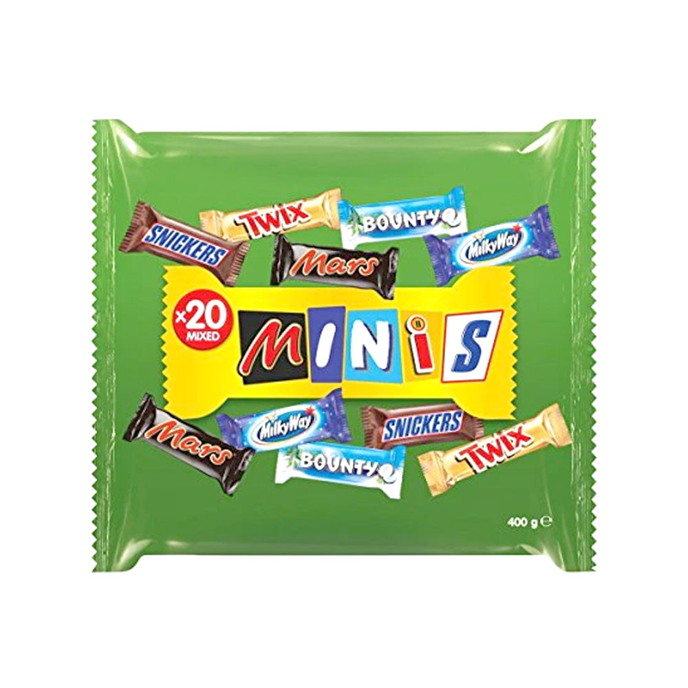 MINI CHOCOLATE MIXED 20PC POUCH 400 GM