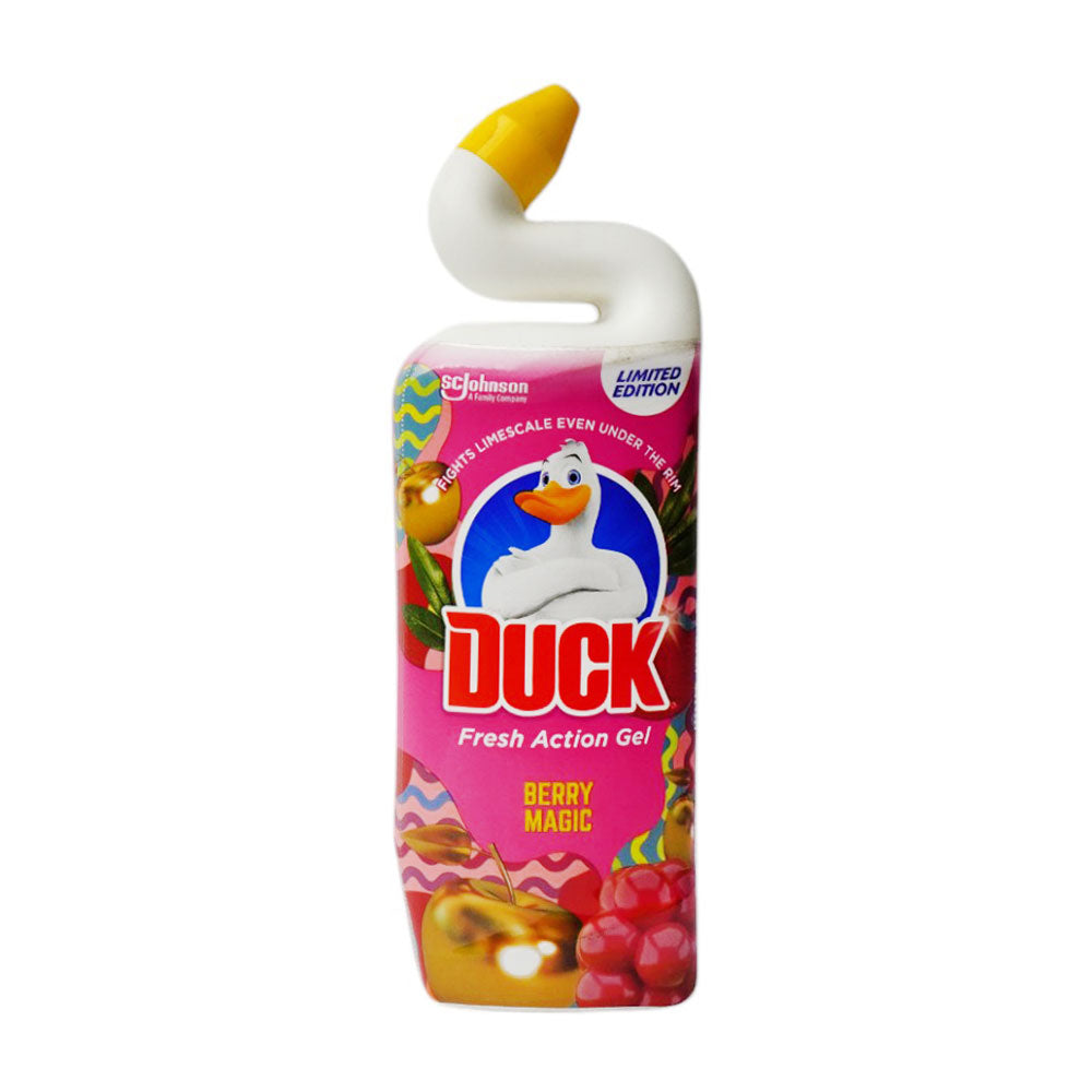 DUCK TOILET CLEANER DEEP ACTION GEL BERRY MAGIC 750 ML