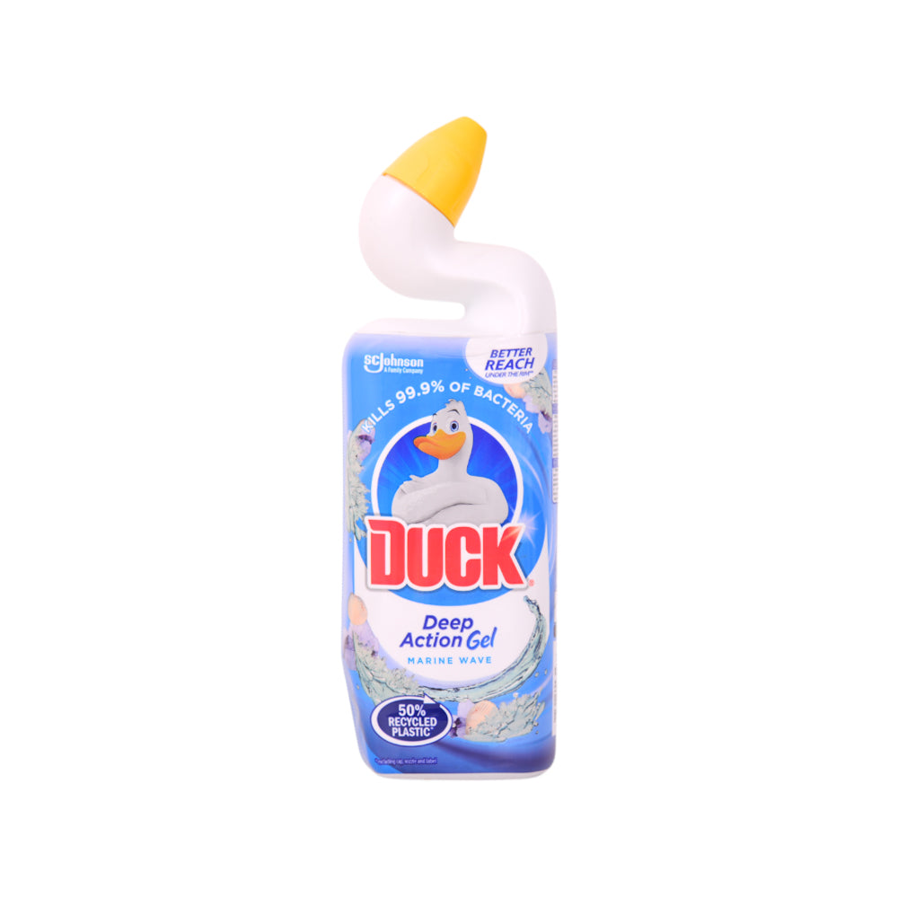 DUCK TOILET CLEANING GEL DEEP ACTION MARINE WAVE 750 ML