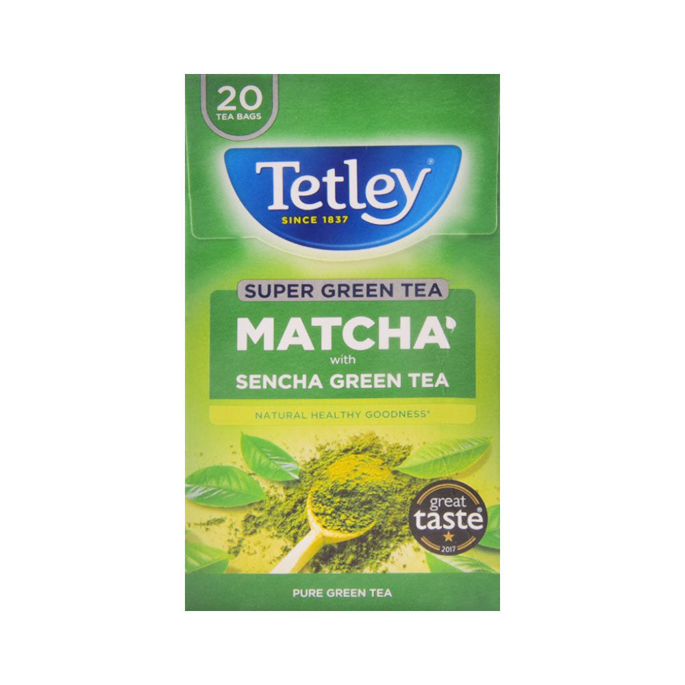 TETLEY PURE GREEN TEA BAGS MATCHA 42 GM