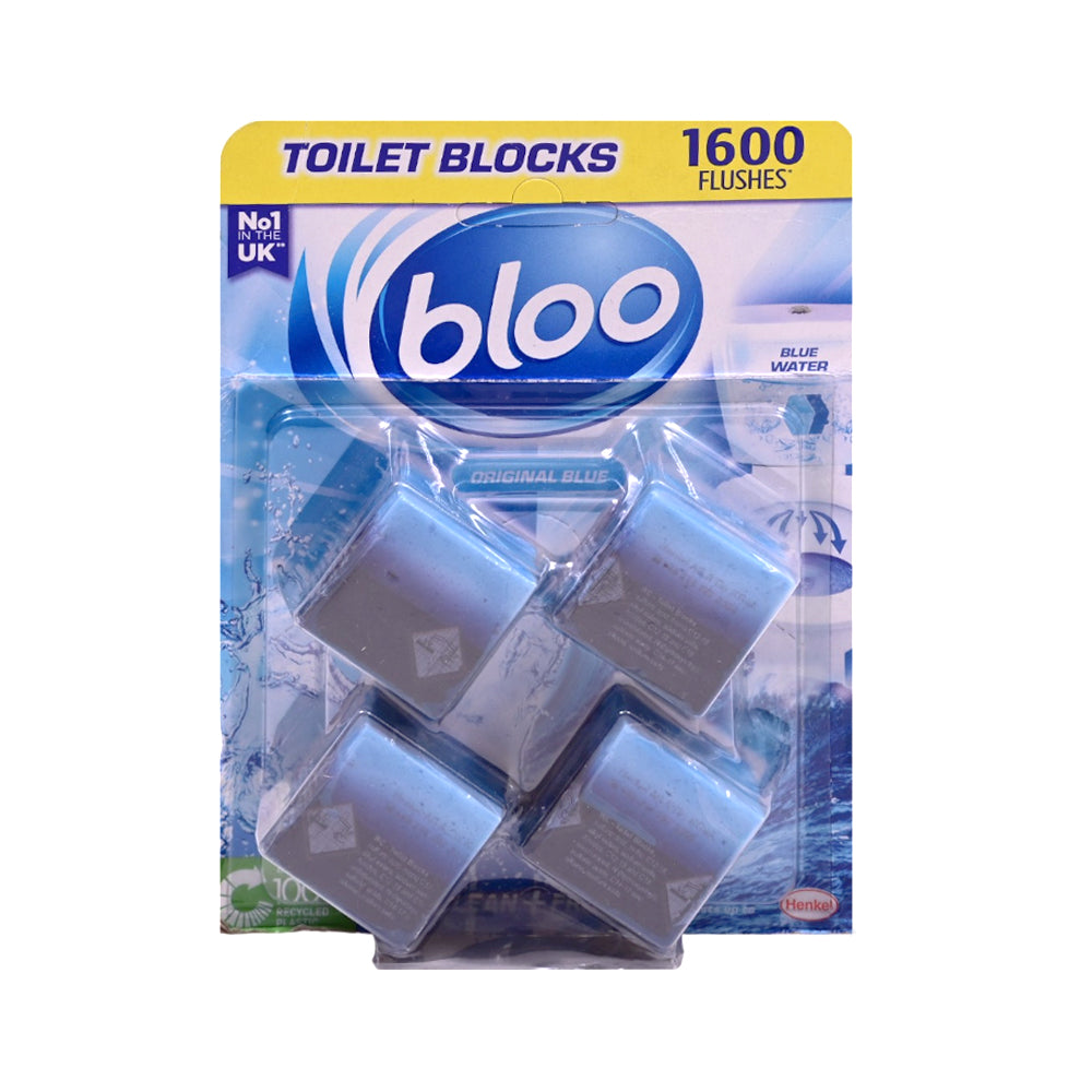 BLOO TOILET FRESHING BLOCKS 2IN1 ORIGINAL BLUE 4X50 GM
