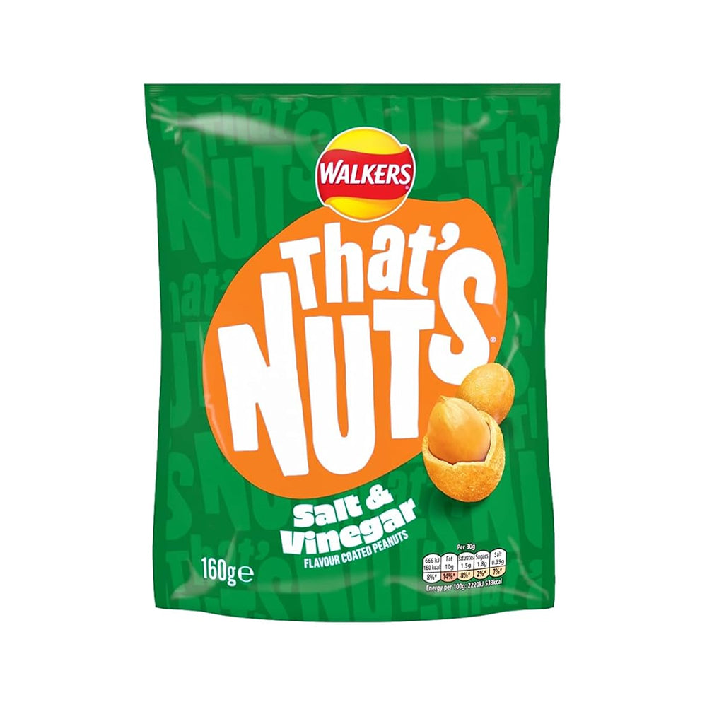 WALKERS SALT N VINEGAR NUTS 160 GM