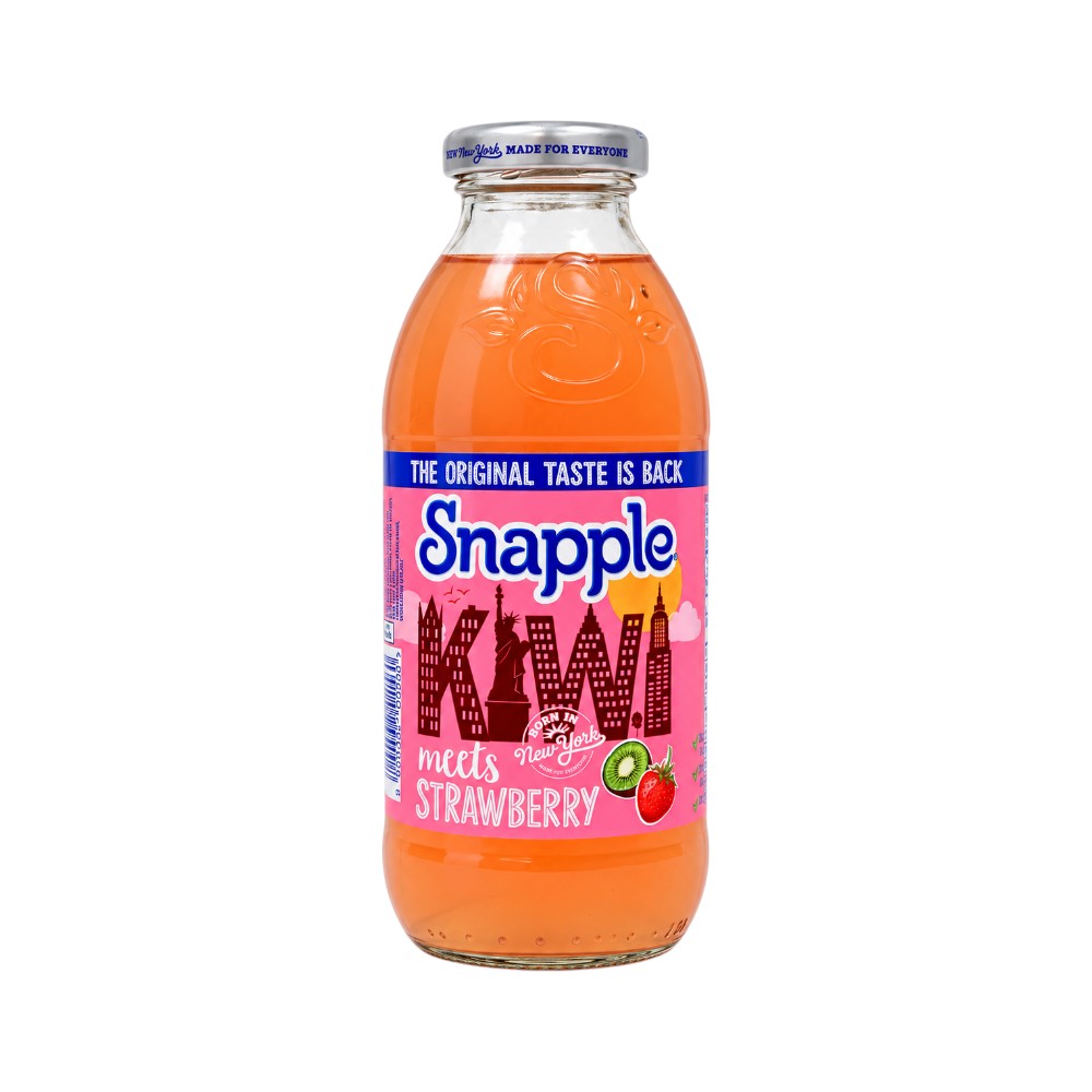 SNAPPLE JUICE MEETS STRAWBERRY BOTTLE 473 ML