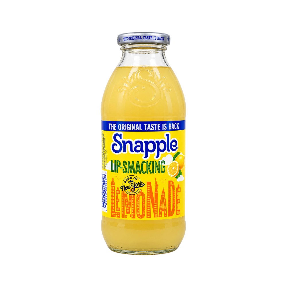 SNAPPLE JUICE SMACKING LEMON  BOTTLE 473 ML