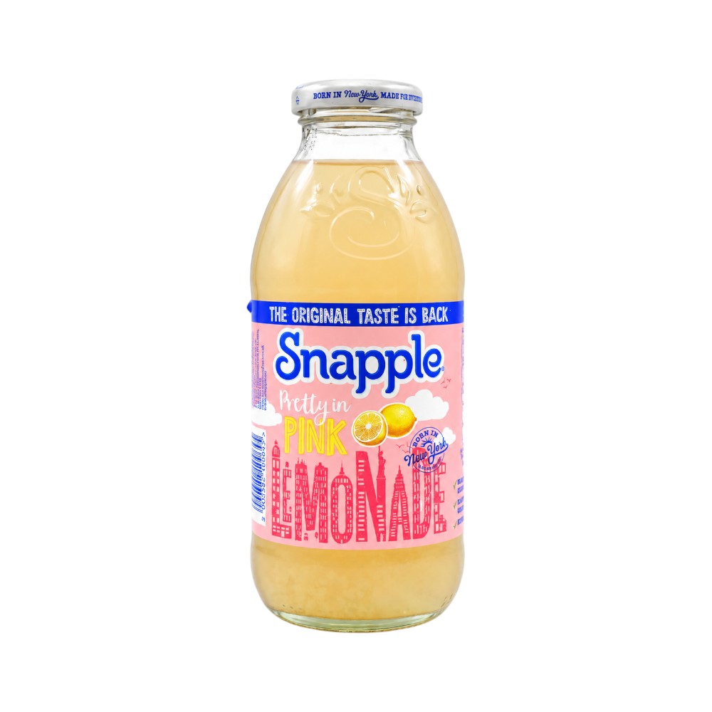 SNAPPLE JUICE LEMON PINK BOTTLE 473 ML