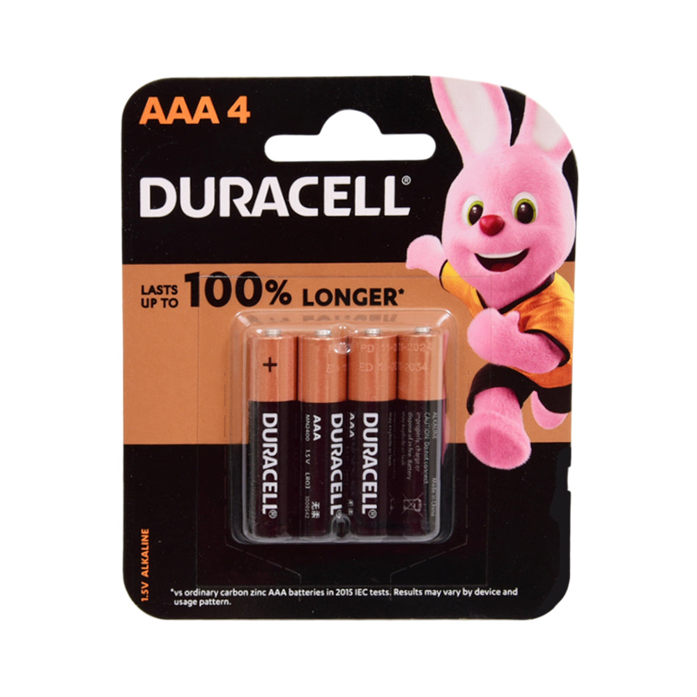 DURACELL COPPER BLACK BLISTER AAA 4PCS PACK 1.5V