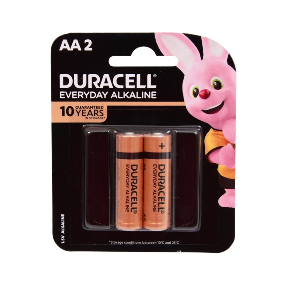 DURACELL EVERY DAY ALKALINE  AA 2PCS PACK 1.5V