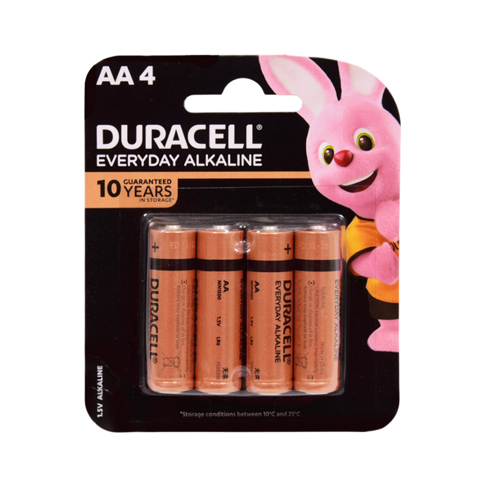 DURACELL EVERY DAY ALKALINE  AA 4PCS PACK 1.5V