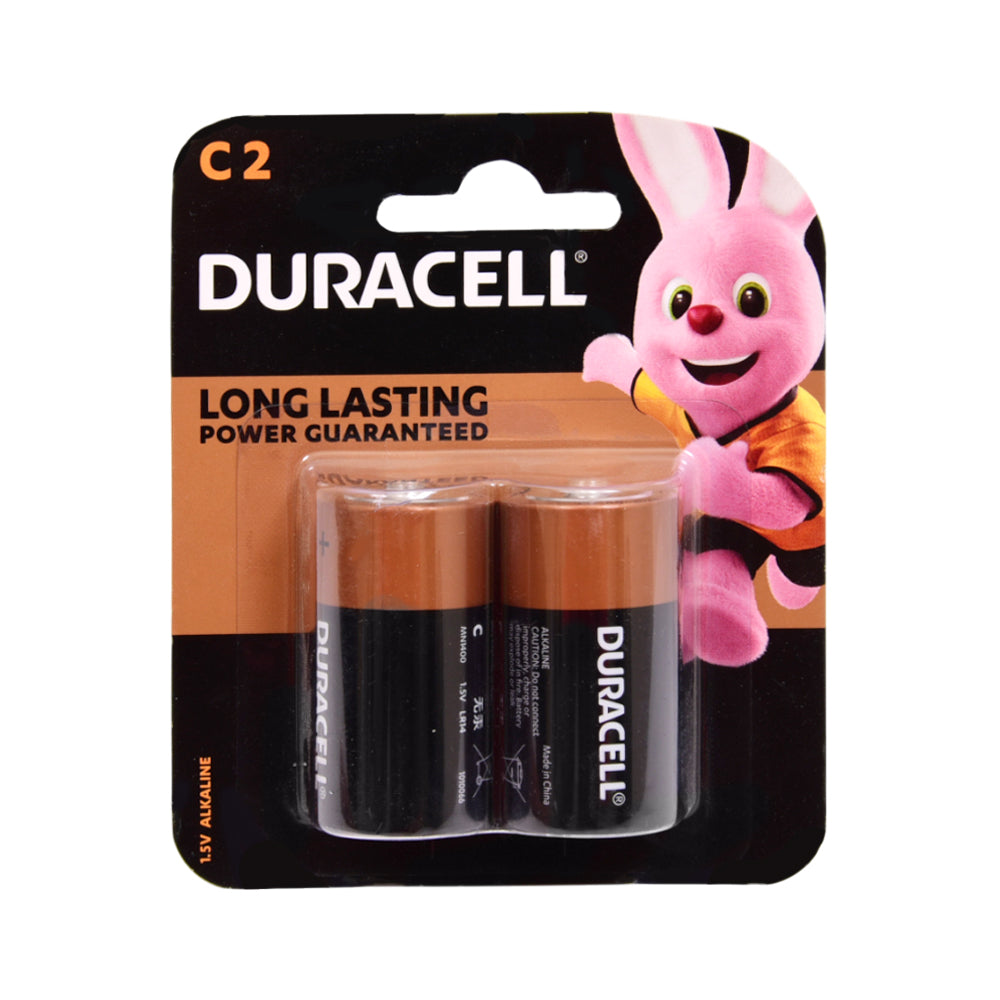 DURACELL COPPER BLACK C 2PCS PACK 1.5V