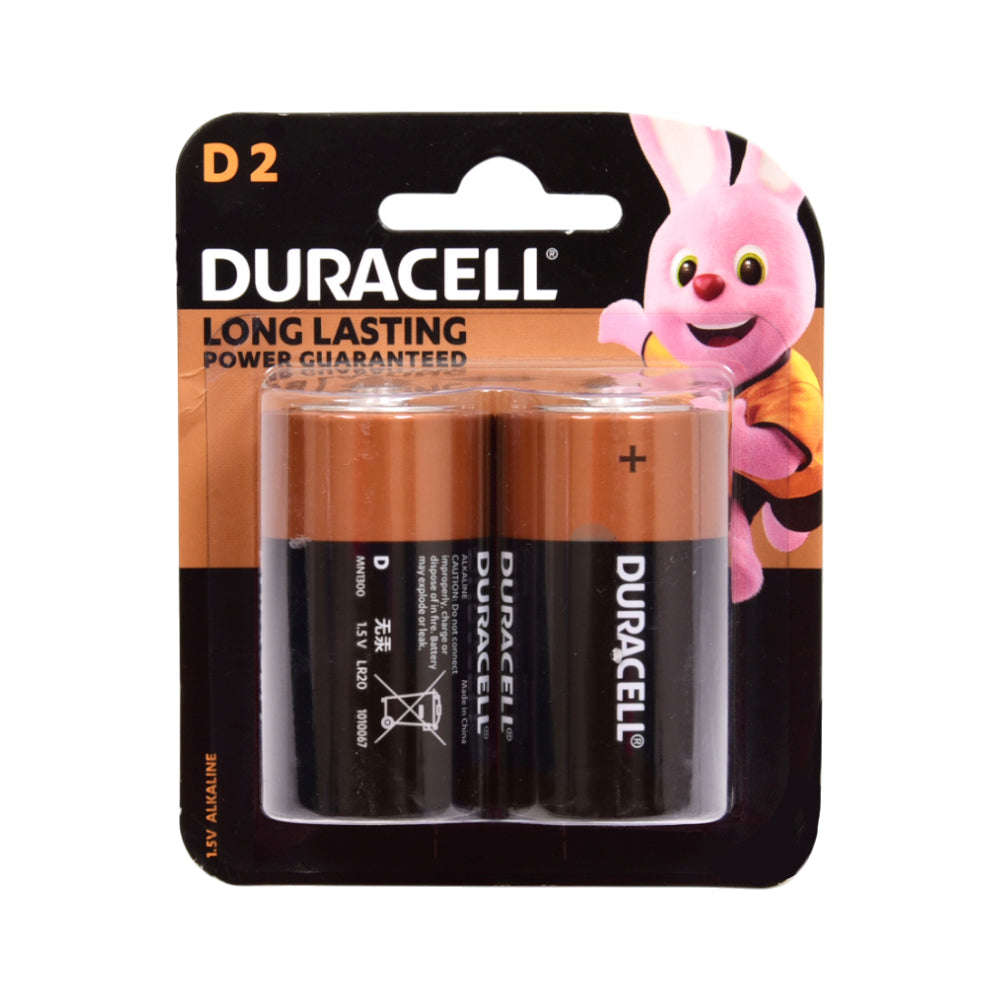 DURACELL COPPER BLACK D SIZE 2 PCS PACK 1.5V