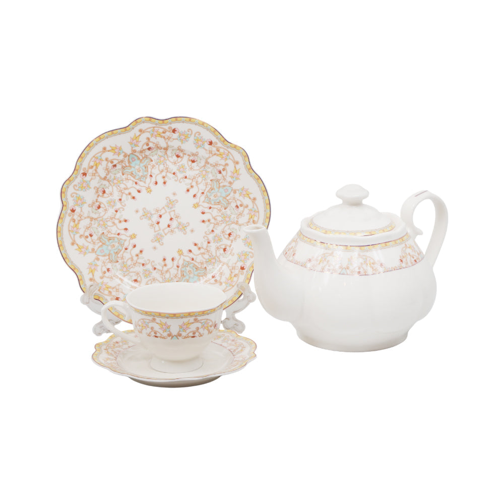 TEA SET 24PC ROYAL BISTRO IR QRD25054-12