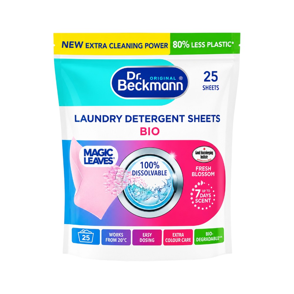 DR. BECKMANN LAUNDRY DETERGENT SHEETS BIO FRESH BLOSSOM 25 S