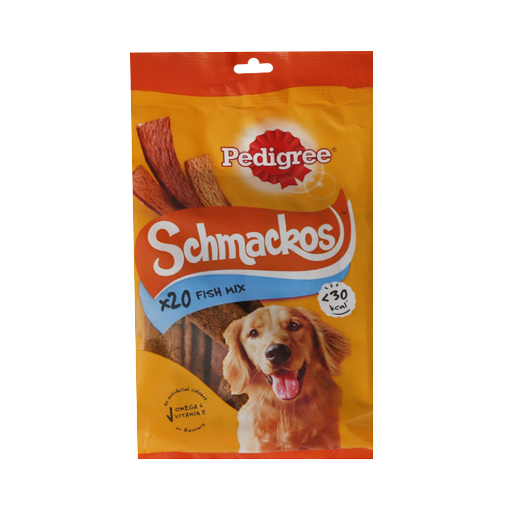PEDIGREE DOG FOOD SCHMACKOS FISH MIX 144 GM