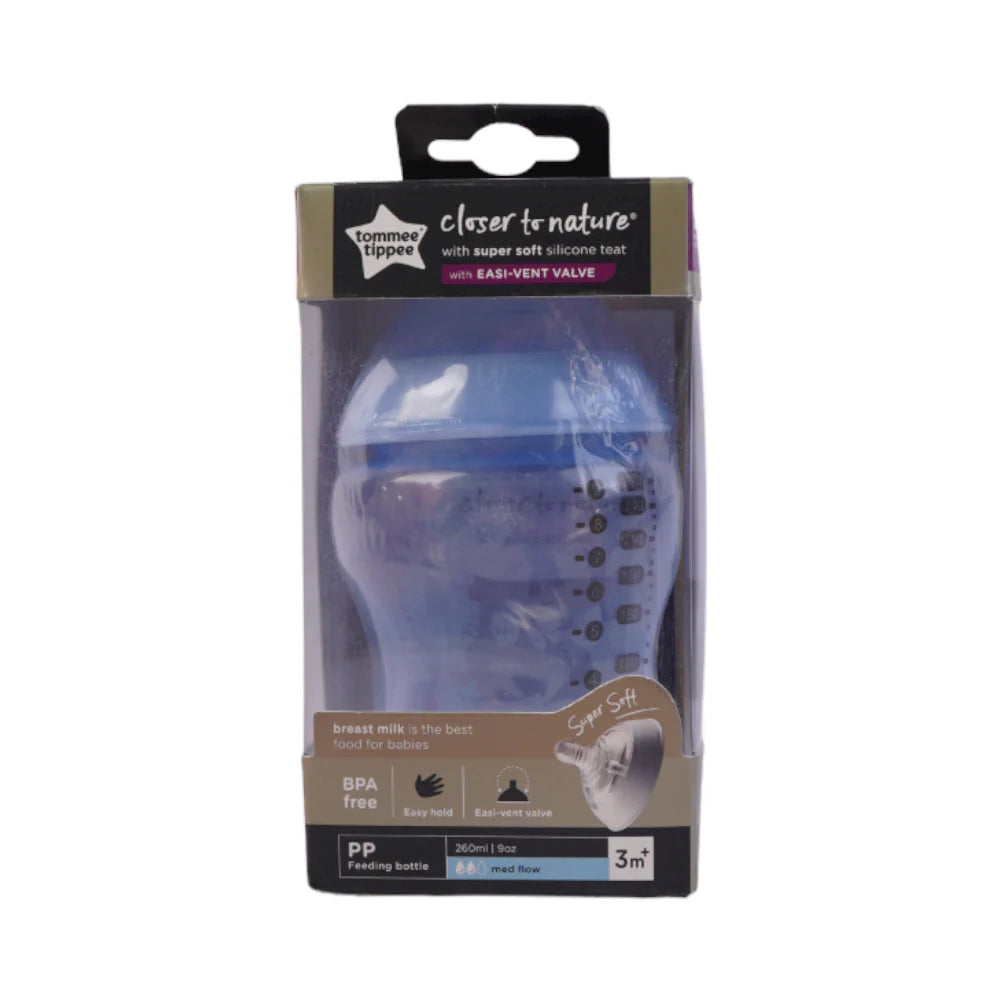TOMMEE TIPPEE FEEDING BOTTLE 0M+ 421113/38 260 ML
