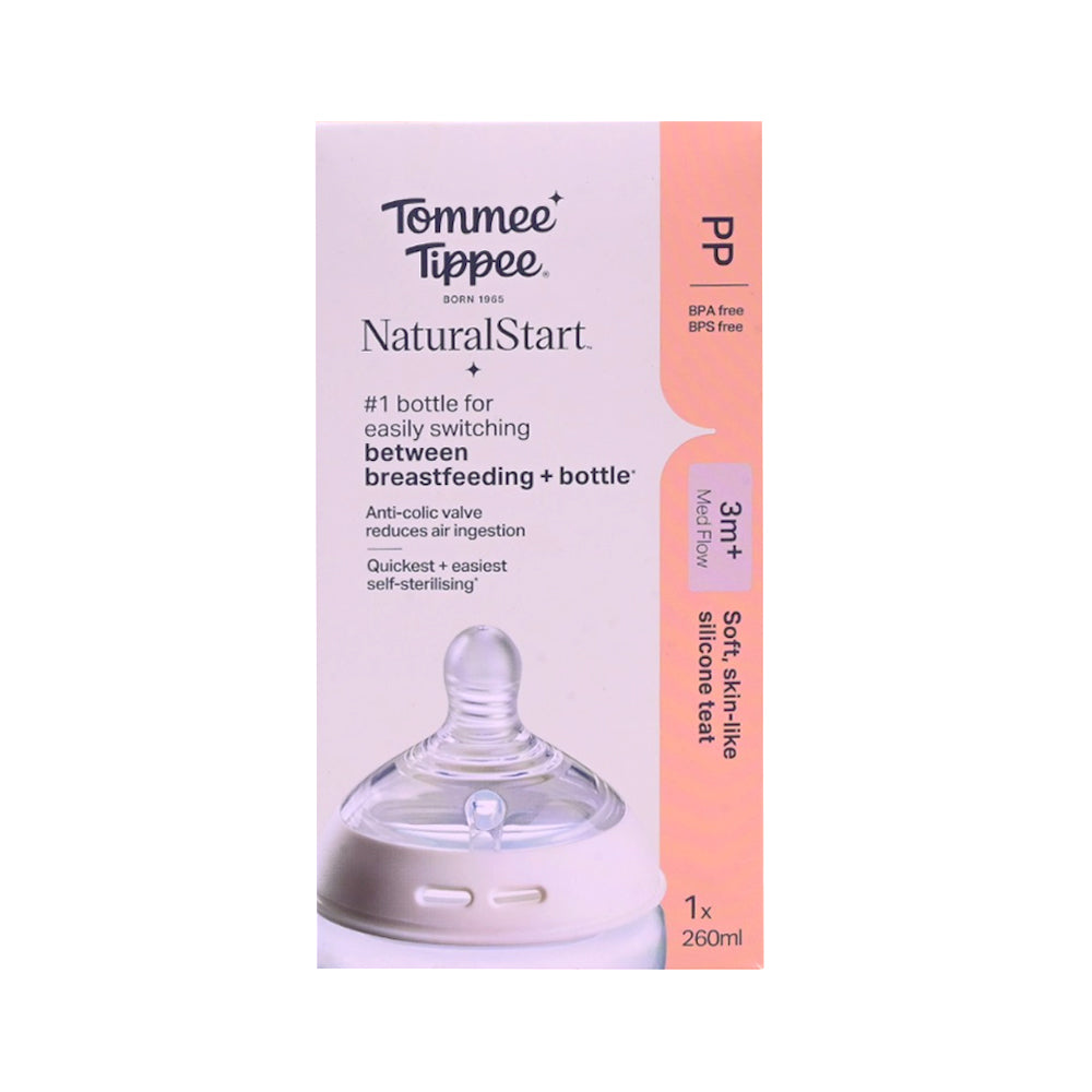 TOMMEE TIPPEE NATURAL START 3M PLUS MED FLOW 260 ML