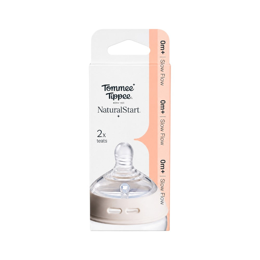 TOMMEE TIPPEE NATURAL START 0M+ SLOW FLOW TEATS 2 PCS