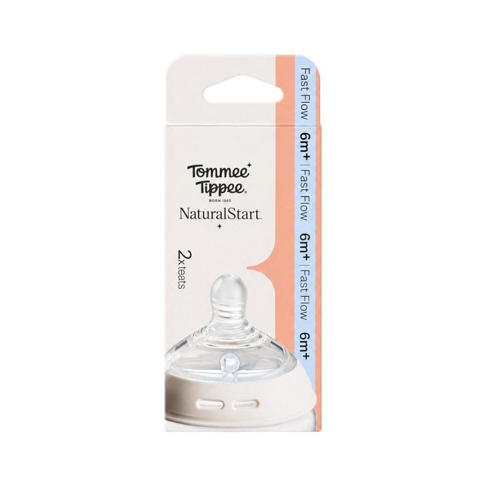 TOMMEE TIPPEE NATURAL START 6M+ FAST FLOW TEATS 2 PCS