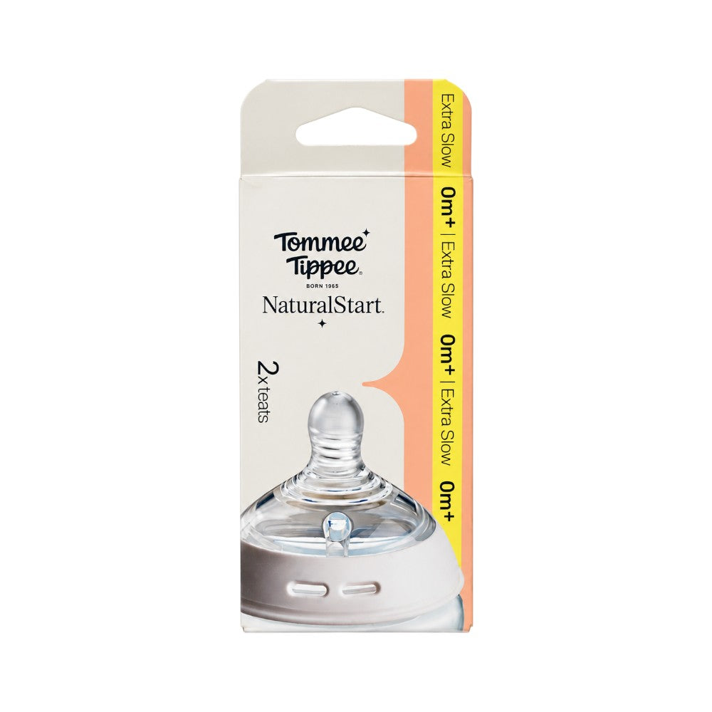 TOMMEE TIPPEE NATURAL START 0M+ EXTRA SLOW FLOW TEATS 2 PCS