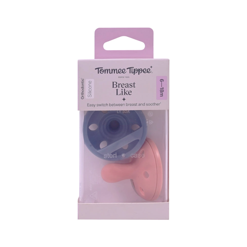 TOMMEE TIPPEE 6-18M BREASTLIKE SOOTHER 2 PCS